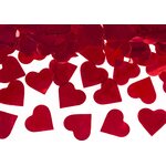 Konfettitykki, punaiset sydämet, 40 cm