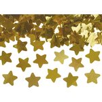 Confetti cannon with stars, gold, 60 cm