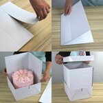 PME kakkulaatikon jatkopalat 25,4, 30,5 tai 35,6 x 35,6 cm, valkoinen