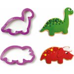 Decora DINO PLASTIC COOKIE CUTTERS SET OF 2