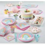 Celebrations Value Happy Rainbow Paper Dinner Plates