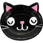 Purrfect Party Paper Dinner Plates Shaped Multi-Pack