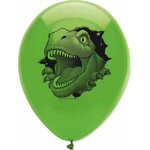 Dino Blast Latex Balloons 2 Sided Print