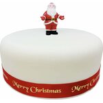 Father christmas resin cake topper