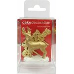 *gold stag resin cake topper & gold merry