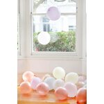 Balloons, 5 pack, gold and white confetti print