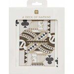 Luxe playing card napkin, 20 pack