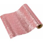 Luxe pink glitter table runner, 1.8m