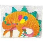 Party dinosaurs shaped napkin 16pk