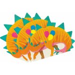 Party dinosaurs shaped napkin 16pk