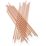 Extra Tall Candles Metallic Rose Gold With Holders