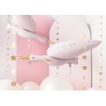 Foil balloon Stork, 103x60 cm, light pink