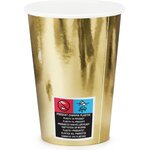 Cups, gold, 220ml:  1pkt/6pc.