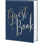 Guest Book, 20x24.5cm, navy blue, 22 pages