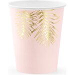 Cups Leaves, light pink, 220ml