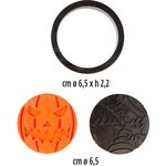 Decora 3 PCS SET HALLOWEE PLASTIC COOKIE CUTTER AND MARKERS