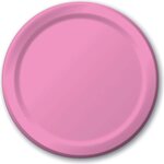 Paper Dinner Plates Candy Pink 24 kpl/pkt
