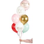 Balloons 30  cm, Love you mom, mix: 1pkt/50pc.