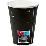 Cups, black, 260 ml: 1pkt/6pc.