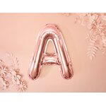 Foil Balloon Letter ''A'', 35 cm, rose gold