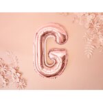 Foil Balloon Letter ''G'', 35 cm, rose gold
