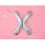 Foil Balloon Letter ''X'', 35 cm, holographic