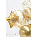 Orbz Balloon with dots, 40 cm, gold