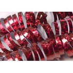 Holographic streamer, red, 3.8m:  1pkt/18pc.