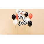 Foil balloon Number 5 - Zebra, 68x98 cm, mix