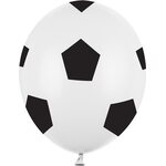 Balloons 30cm, Football, Pure White