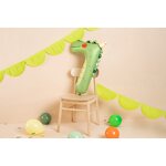 Foil balloon Number 7 - Crocodille, 56x85 cm, mix