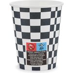 Cups Checkered flag, 220 ml, mix 1pkt/6pc.