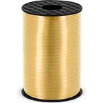 Plastic ribbon, gold, 5mm/225m