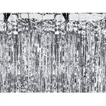 Party curtain, silver, 90 x 250cm
