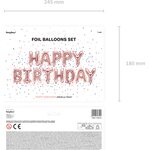 Foil Balloon Happy Birthday, 340x35cm, gold