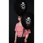 Balloons 30cm, Pirates Party, Pastel Black: 1pkt/6pc.
