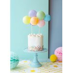 Balloon cake topper rainbow, mix, 29 cm