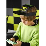 Paper hats Gamer, 38.5x18.5 cm, black 1pkt/6pc.