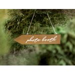 Wooden signpost Photo booth, 36x7.5cm