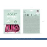 Eco-ilmapallo 30 cm metallinhohto fuchsia 10 kpl/pkt