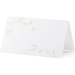 Place cards - Branches, gold, 9.5x5.5cm 1pkt/10pc.