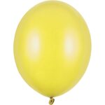 Strong Balloons 30cm, Metallic Lemon Zest: 1pkt/10pc.