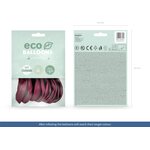 Eco Balloons 30cm pastel, deep red: 1pkt/10pc.