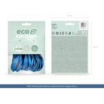 Eco Balloons 30cm metallic, blue: 1pkt/10pc.