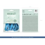 Eco-ilmapallo 30 cm metallinhohto light blue 10 kpl/pkt