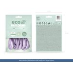 Eco-ilmapallo 30 cm metallinhohto lilac 10 kpl/pkt