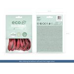 Eco-ilmapallo 30 cm metallinhohto red 10 kpl/pkt