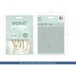 Eco Balloons 30cm metallic, white: 1pkt/10pc.