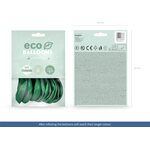 Eco-ilmapallo 30 cm metallinhohto green 10 kpl/pkt