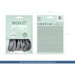 Eco Balloons 30cm metallic, silver: 1pkt/10pc.